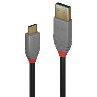 LINDY USB 3.1 Kabel Typ A/C 5A PD Anthra Line M/M 0.5m (36910)