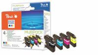 Peach PI500-91 - Pigment-based ink - Black,Cyan,Magenta,Yellow - Brother - Multi pack - Brother MFCJ 4310 DW Brother MFCJ 4410 DW Brother MFCJ 4510 DW Brother MFCJ 4610 DW Brother MFCJ... - 34 ml