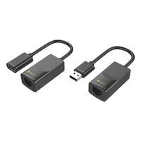 TECHLY USB1.1 Extender erweitert die Reichweite von USB Geraeten von einem USB-faehigen Computer bis