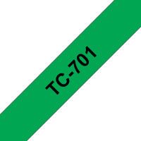 Brother Labelling Tape 12mm - Black on green - TC - Black - Brother - P-touch PT2000 - PT3000 - PT500 - PT5000 - PT8E - 1.2 cm