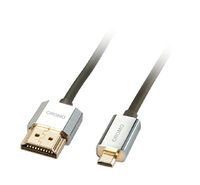 LINDY HDMI High Speed Kabel an Micro HDMI CROMO Slim 1m (41681)