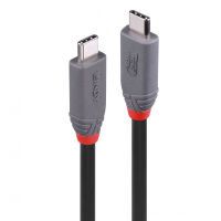 LINDY 1.5m USB4 240W Typ C Kabel, 40Gbit/s, Anthra Line (36957)