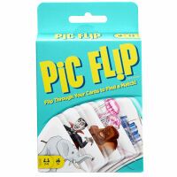 Mattel Games Pic Flip Kartenspiel & Gesellschaftsspiel geeignet für 2-6 Spieler ab 7 Jahren