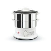 Tefal Dampf-/Reis-/Nudelkocher VC1451 Convenient Series edelstahl/weiß