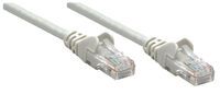 Intellinet Network Patch Cable - Cat6 - 10m - Grey - CCA - U/UTP - PVC - RJ45 - Gold Plated Contacts - Snagless - Booted - Polybag - 10 m - Cat6 - U/UTP (UTP) - RJ-45 - RJ-45 - Grey