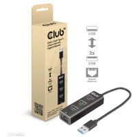 Club 3D Club3D Adapter USB 3.2 Typ A > 3x USB 3.2 Typ A/LAN retail (CSV-1430A)