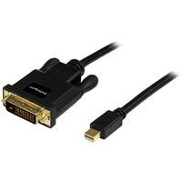 STARTECH.COM 6 ft Mini DisplayPort to DVI Adapter Converter Cable Mini DP to DVI 1920x1200 - Black (