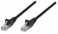Intellinet Network Patch Cable - Cat5e - 10m - Black - CCA - U/UTP - PVC - RJ45 - Gold Plated Contacts - Snagless - Booted - Polybag - 10 m - Cat5e - U/UTP (UTP) - RJ-45 - RJ-45 - Black