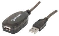MANHATTAN USB-Repeater Kabel USB 2.0 A -> A St/Bu 20.00m si retail (150958)