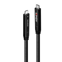 LINDY 10m USB 3.2 Gen 1 & DP 1.4 Typ C Hybrid Cable (43333)