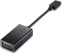 HP USB-C to VGA Adapter - Black - 13 mm - 25.5 mm - 150 mm - 23.9 g - 110 mm