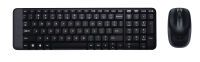 Logitech Wireless Combo MK220 - Mini - Wireless - RF Wireless - QWERTY - Black - Mouse included