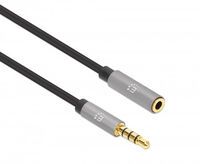 Manhattan Audio-Verlängerungskabel Aux 3.5 mm Klinke 3m - Audio/Multimedia - Extension Cable