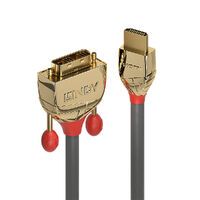 LINDY HDMI an DVI-D Single Link Kabel Gold Line 5m (36197)