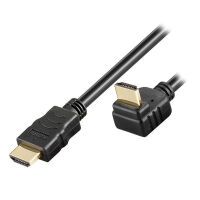 Techly HDMI Kabel High Speed mit Ethernet gewinkelt 5m sw (ICOC-HDMI-LE-050)