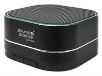 MANHATTAN Sound Science Metallic LED Bluetooth-Lautsprecher Bluetooth 5.0 Mikrofon Bedienelemente FM