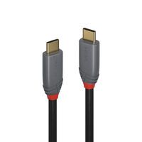 LINDY USB 3.1 Kabel Typ C/C 5A PD Anthra Line M/M 0.5m (36900)