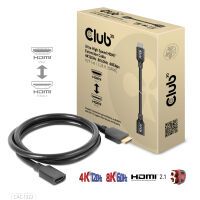 Club 3D Ultra High Speed HDMI Extension Cable 4K120Hz 8K60Hz 48Gbps M/F 1m - Cable - Digital/Display/Video