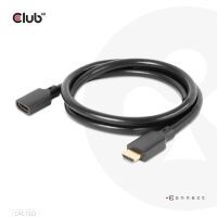 Club 3D Ultra High Speed HDMI Extension Cable 4K120Hz 8K60Hz 48Gbps M/F 1m - Cable - Digital/Display/Video