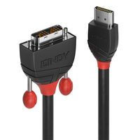 LINDY HDMI an DVI-D Single Link Kabel Black Line 1m (36271)