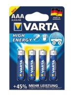 Varta AAA - Alkaline - 1.5 V - Single-use battery - AAA - Alkaline - 1.5 V - 4 pc(s) - Cylindrical