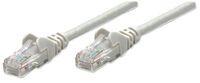 Intellinet Network Patch Cable - Cat6 - 5m - Grey - CCA - U/UTP - PVC - RJ45 - Gold Plated Contacts - Snagless - Booted - Polybag - 5 m - Cat6 - U/UTP (UTP) - RJ-45 - RJ-45 - Grey
