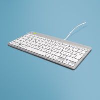 R-GO Tools R-Go Tastatur Compact Break DE-Layout     verkabelt  weiß (RGOCODEWDWH)