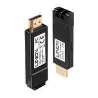 LINDY HDMI Extender 4K LWL 300m. Duplex LC Multimode 50/125 OM3, nicht enthalten (38170)