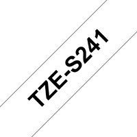 Brother TZeS241 - Black on white - TZ - Grey - Thermal transfer - Brother - PT-1300 - PT-1400 - PT-1500 - PT-1500PC - PT-1600 - PT-1700 - PT-1750 - PT-1800 - PT-1810 - PT-1830,...