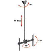 Techly ICA-CPLB-946L - 50 kg - 94 cm (37") - 177.8 cm (70") - 200 x 200 mm - 600 x 400 mm - 1060 - 1560 mm