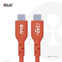 Club 3D USB2 Type-C Bi-Directional USB-IF Certified Cable Data 480Mb PD 240W 48V/5A EPR M/M - Cable - Digital