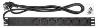 Intellinet Steckdosenleiste 7fach 2m Kabel 1HEÜberspannung - Power Strip