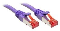 LINDY Cat.6 S/FTP Kabel, violett, 0,5m Patchkabel (47821)