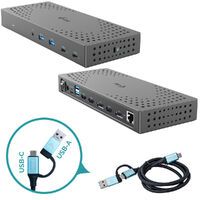 i-tec USB 3.0 3x 4K Dock Gen 2 USB 3.0/C/TB 3/4 PD100W