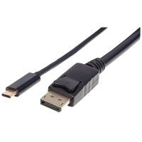 MANHATTAN USB Typ C auf DisplayPort-Adapterkabel 2m schwarz (152464)