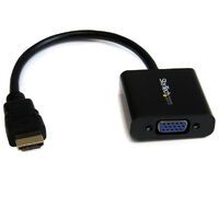 STARTECH.COM HDMI to VGA Adapter - 1080p - 1920 x 1080 - Black - HDMI Converter - VGA to HDMI Monito