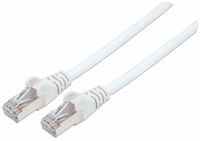 Intellinet Network Patch Cable - Cat7 Cable/Cat6A Plugs - 0.5m - White - Copper - S/FTP - LSOH / LSZH - PVC - Gold Plated Contacts - Snagless - Booted - Polybag - 0.5 m - Cat7 - S/FTP (S-STP) - RJ-45 - RJ-45 - White