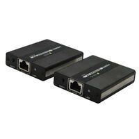 TECHLY HDMI Extender fuer Echtzeit Uebertragung bis 120 Meter via Cat RJ45 Kabel Plug and Play Full 
