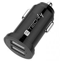 Techly USB Autoladegerät 4800mA 2p Schwarz (IUSB2-CAR5-A48)