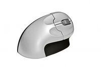 Bakker Grip Mouse Wireless - Optical - RF Wireless - 1600 DPI - Black,Silver