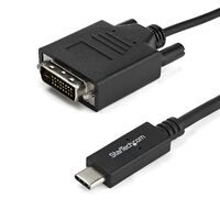 STARTECH.COM USB-C to DVI Adapter Cable - 2m 6 ft. - 1920 x 1200 (CDP2DVIMM2MB)