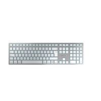 Cherry KW 9100 SLIM FOR MAC - USB + Bluetooth - QWERTZ - Silver