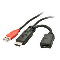 LINDY Stromspeisungsadapter HDMI M/F USB Typ A 0.15m (41080)