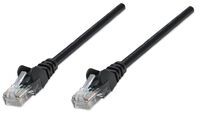 Intellinet Network Patch Cable - Cat6A - 0.25m - Black - Copper - S/FTP - LSOH / LSZH - PVC - RJ45 - Gold Plated Contacts - Snagless - Booted - Polybag - 0.25 m - Cat6a - S/FTP (S-STP) - RJ-45 - RJ-45 - Black