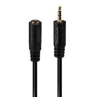 Lindy 35698 - 2.5mm - Male - 3.5mm - Female - 0.2 m - Black