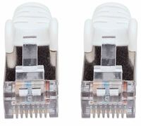 Intellinet Network Patch Cable - Cat7 Cable/Cat6A Plugs - 20m - White - Copper - S/FTP - LSOH / LSZH - PVC - Gold Plated Contacts - Snagless - Booted - Polybag - 20 m - Cat7 - S/FTP (S-STP) - RJ-45 - RJ-45 - White