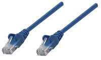 Intellinet Network Patch Cable - Cat6 - 0.25m - Blue - Copper - S/FTP - LSOH / LSZH - PVC - RJ45 - Gold Plated Contacts - Snagless - Booted - Polybag - 0.25 m - Cat6 - S/FTP (S-STP) - RJ-45 - RJ-45 - Blue