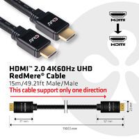 Club 3D Kabel HDMI 2.0 4K60Hz UHD RedMere 15 m - Cable - Digital/Display/Video