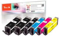 Peach PI100-337 - Pigment-based ink - Black,Cyan,Magenta,Yellow - Canon - Multi pack - Canon Pixma MG 5700 Series Canon Pixma MG 5750 Canon Pixma MG 5750 Series Canon Pixma MG 5751... - 6 pc(s)