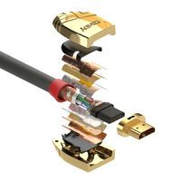 LINDY HDMI High Speed Kabel Gold Line 2m (37862)
